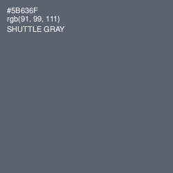 #5B636F - Shuttle Gray Color Image